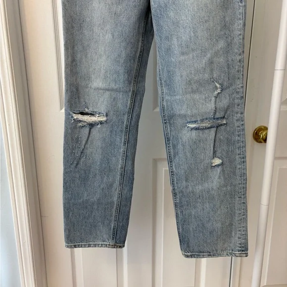 Denim Forum The Joni Highrise Loose Blue Jean Size 24 Organic Cotton Button Fly - Picture 5 of 17